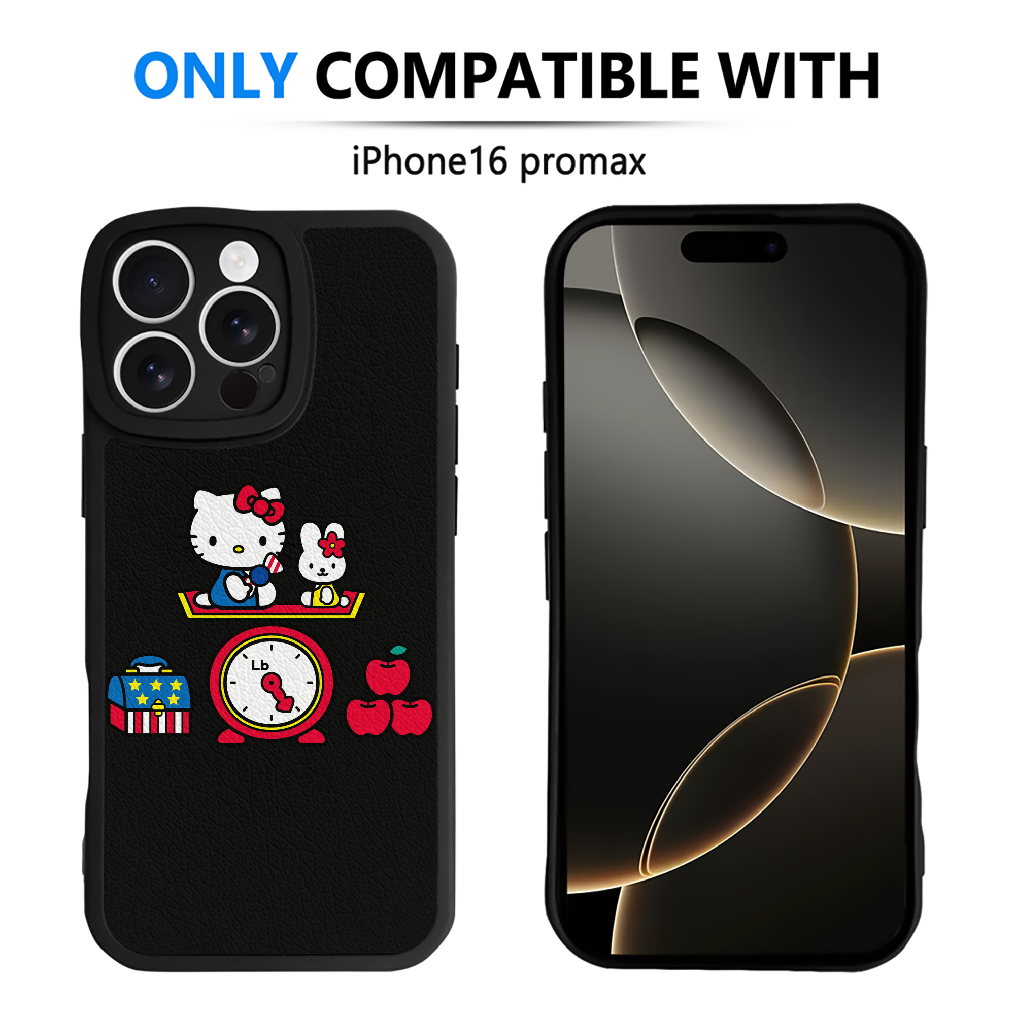 （画像用） Hello Kitty ハローキティ 【iPhone 16シリーズ対応】シリコンスマホケース（レザー調） 材質：シリコン